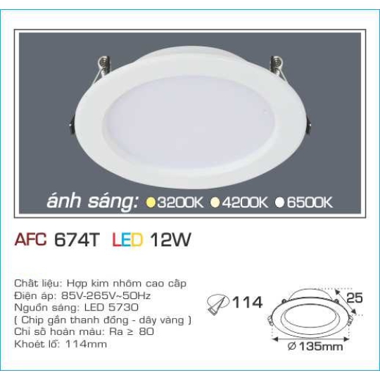 AFC 674T 12W 1C